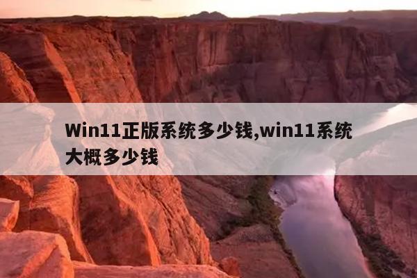 Win11正版系统多少钱,win11系统大概多少钱