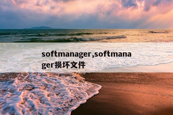 softmanager,softmanager损坏文件