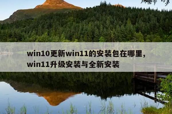 win10更新win11的安装包在哪里,win11升级安装与全新安装