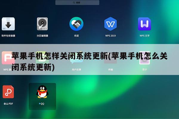 苹果手机怎样关闭系统更新(苹果手机怎么关闭系统更新)
