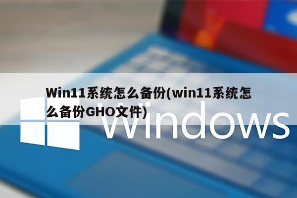 Win11系统怎么备份(win11系统怎么备份GHO文件)