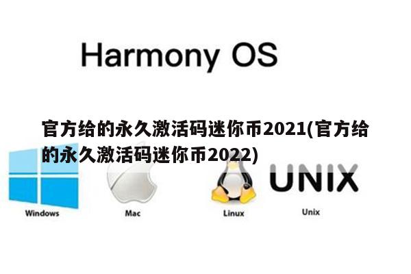 官方给的永久激活码迷你币2021(官方给的永久激活码迷你币2022)