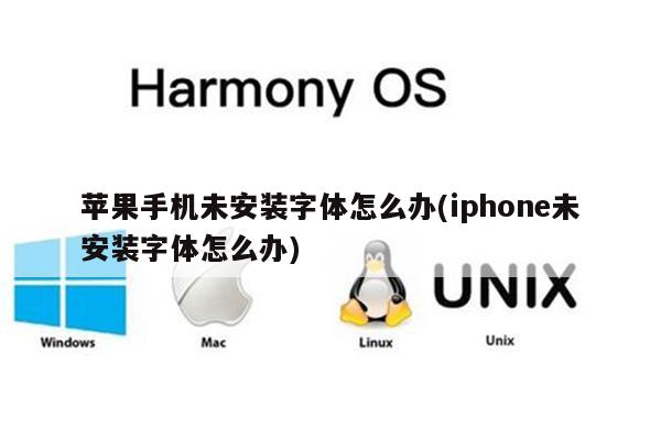 苹果手机未安装字体怎么办(iphone未安装字体怎么办)