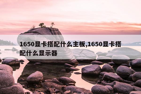 1650显卡搭配什么主板,1650显卡搭配什么显示器