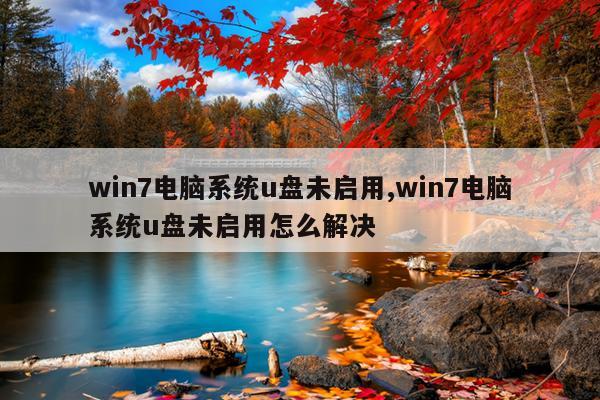 win7电脑系统u盘未启用,win7电脑系统u盘未启用怎么解决