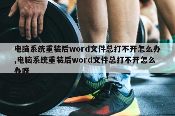 电脑系统重装后word文件总打不开怎么办,电脑系统重装后word文件总打不开怎么办呀
