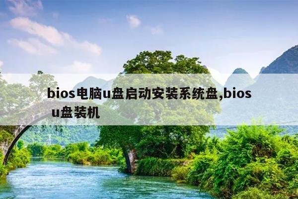 bios电脑u盘启动安装系统盘,bios u盘装机