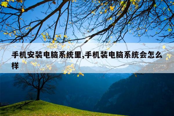 手机安装电脑系统里,手机装电脑系统会怎么样