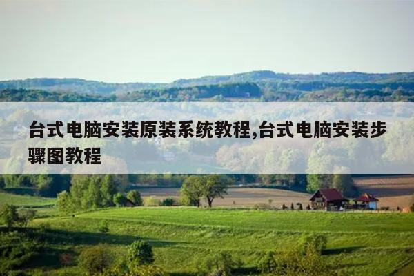 台式电脑安装原装系统教程,台式电脑安装步骤图教程