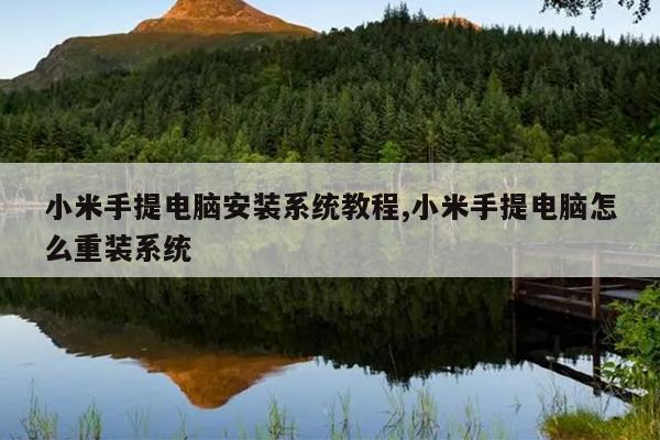 小米手提电脑安装系统教程,小米手提电脑怎么重装系统