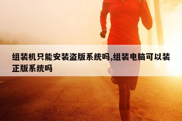 组装机只能安装盗版系统吗,组装电脑可以装正版系统吗