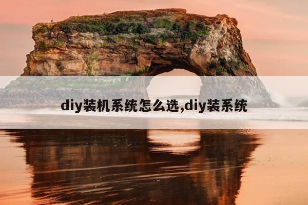 diy装机系统怎么选,diy装系统