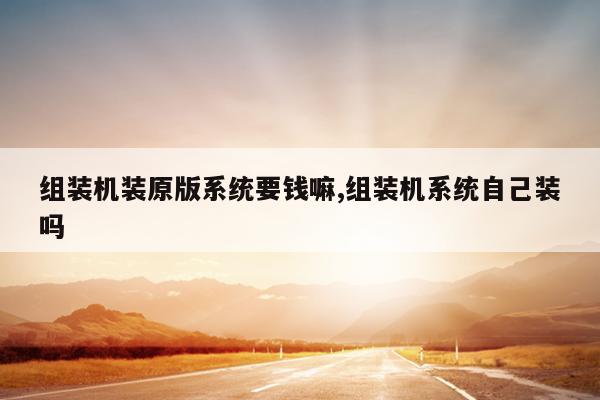 组装机装原版系统要钱嘛,组装机系统自己装吗
